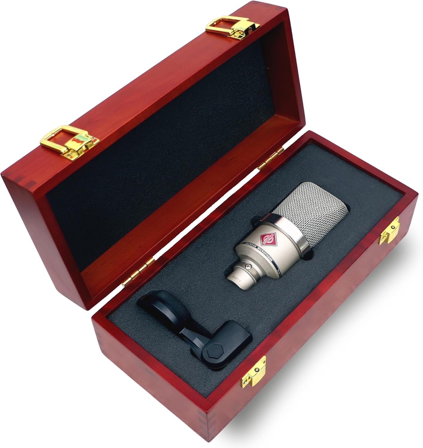 Premium Wood Microphone Case for Neumann TLM 102 Protection