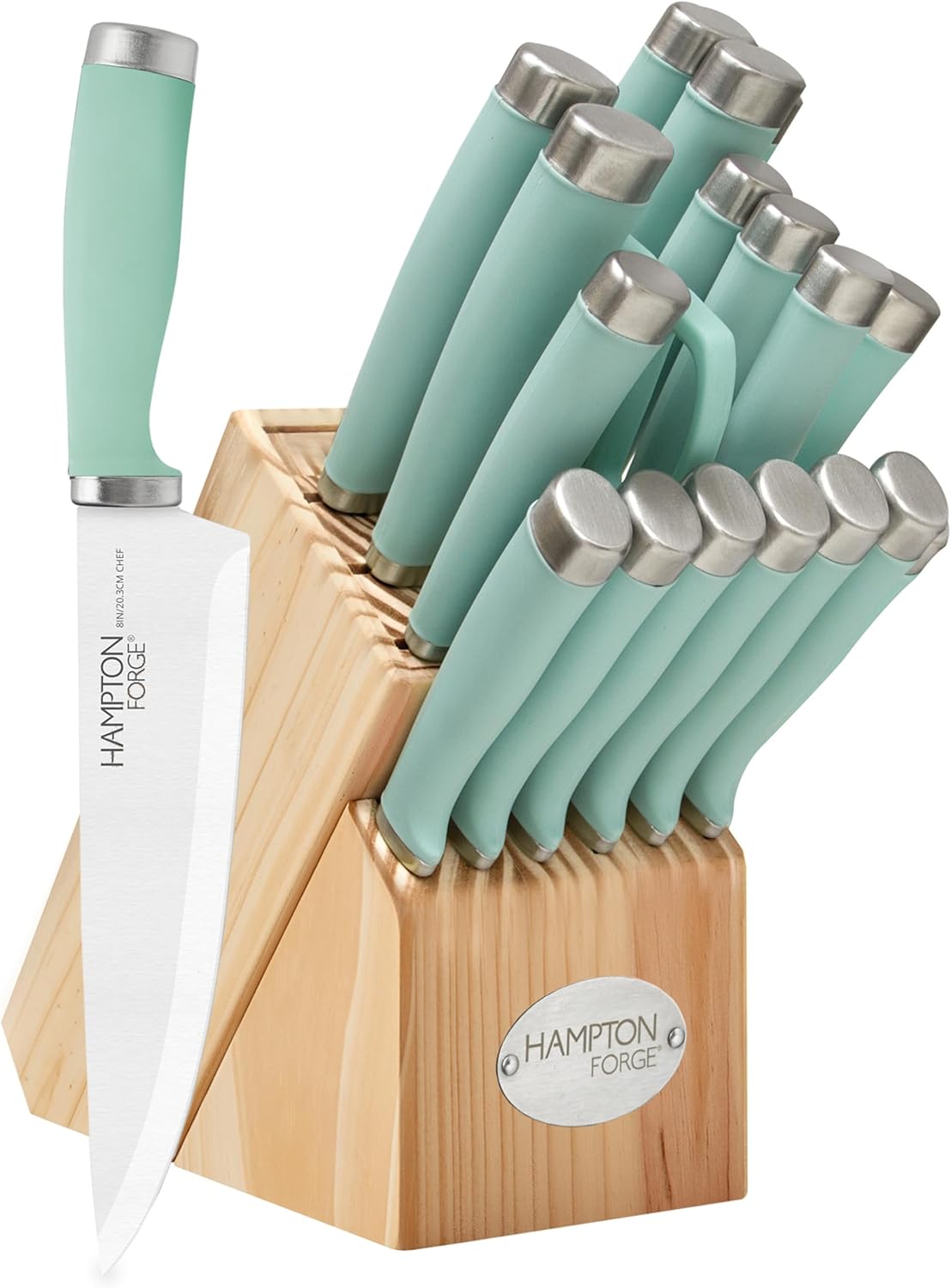 Hampton Forge Epicure Pistachio 17-Piece Block Set Review