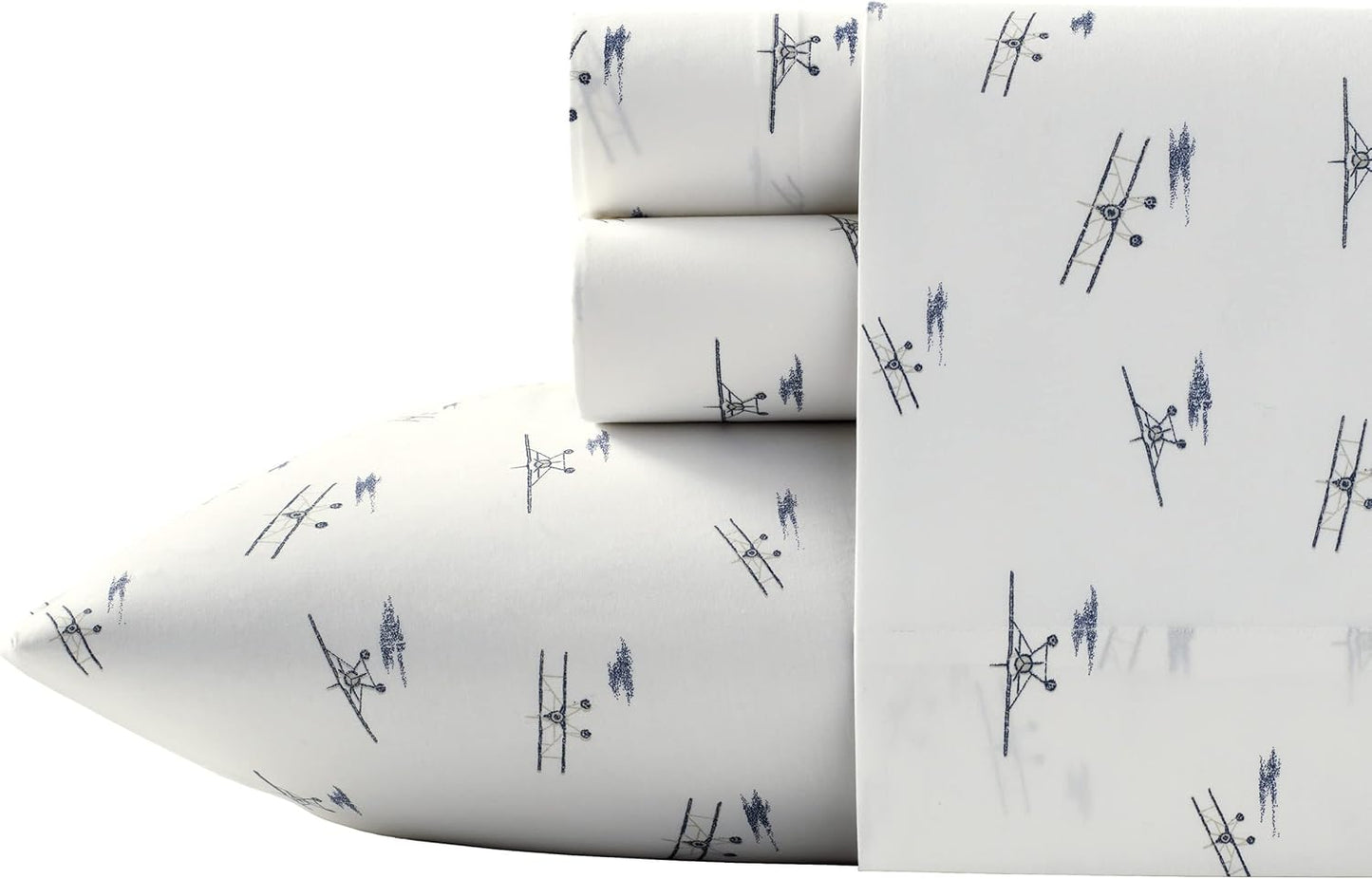 Eddie Bauer King Sheets Set - Crisp Cotton Percale Bedding
