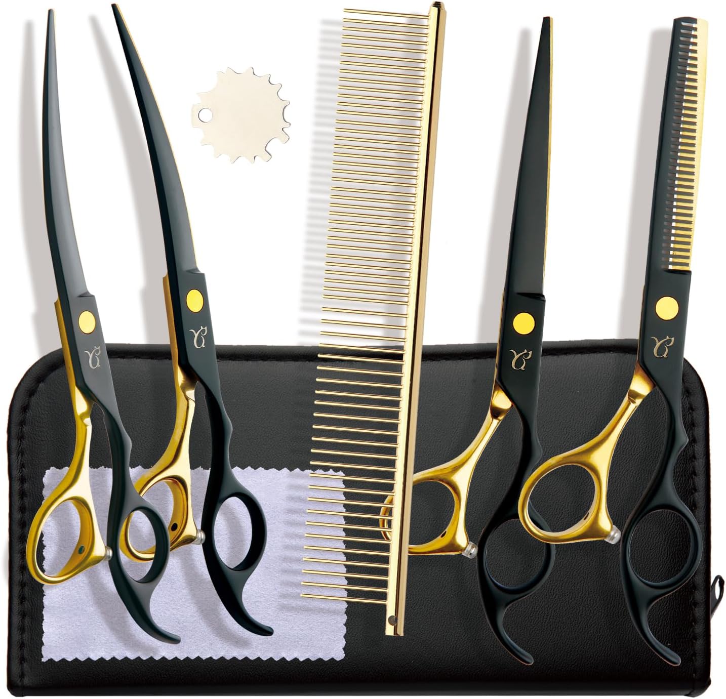Professional Dog Grooming Scissors Set for Easy Pet Grooming