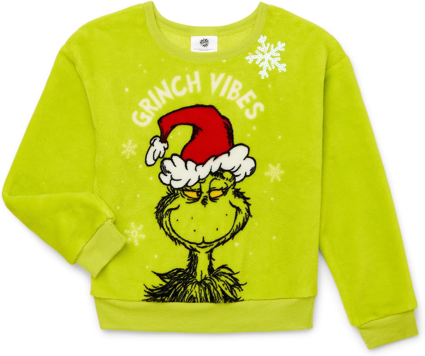 Cozy Dr. Seuss Girls Woobie Pullover, Sizes 4-16, The Grinch