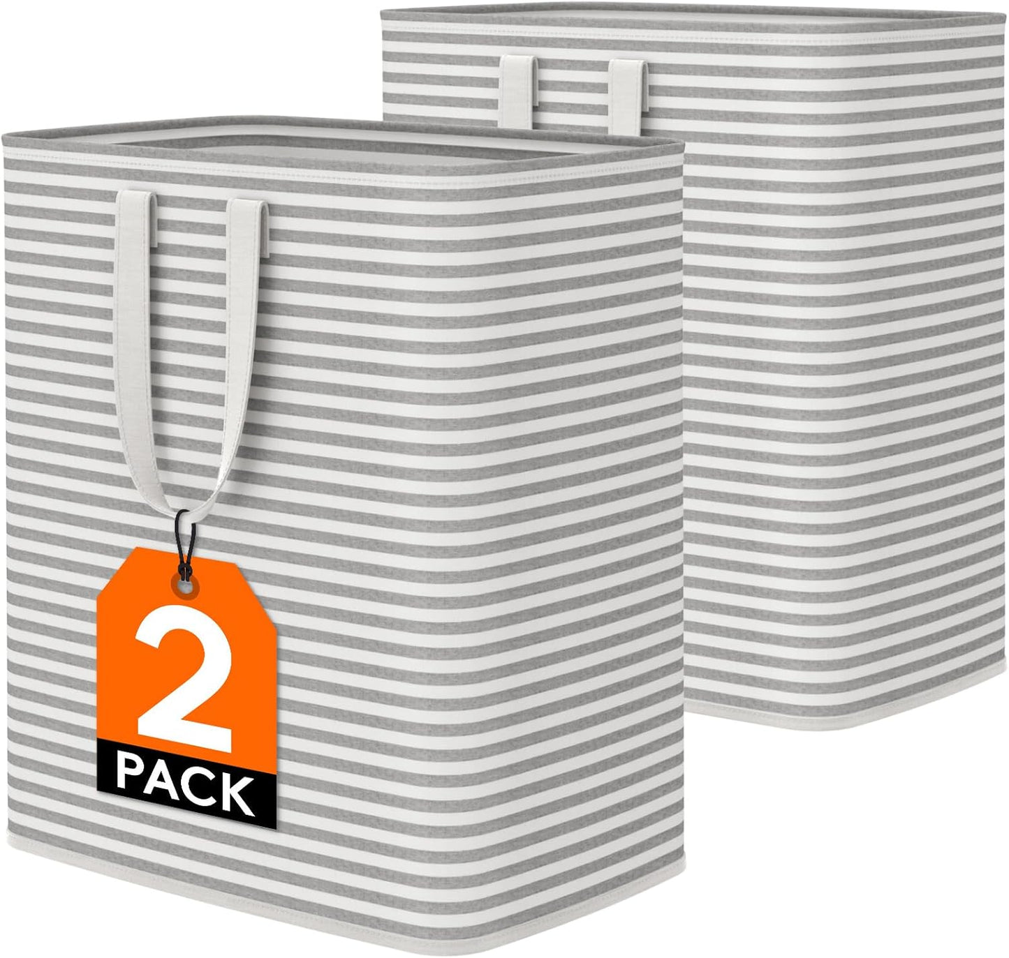 Lifewit Large Collapsible Laundry Hamper 2 Pack for Easy Use