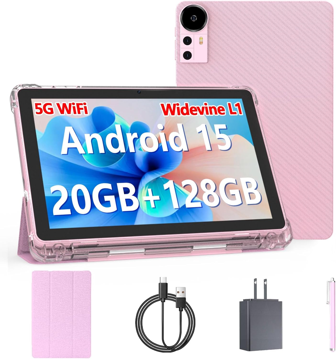 Android 15 Tablet 10 inch with 20GB RAM and 128GB ROM Storage