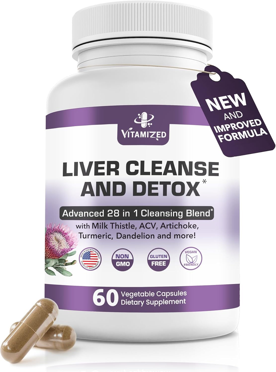 VITAMIZED Liver Detox + Repair - 28-in-1 Formula!