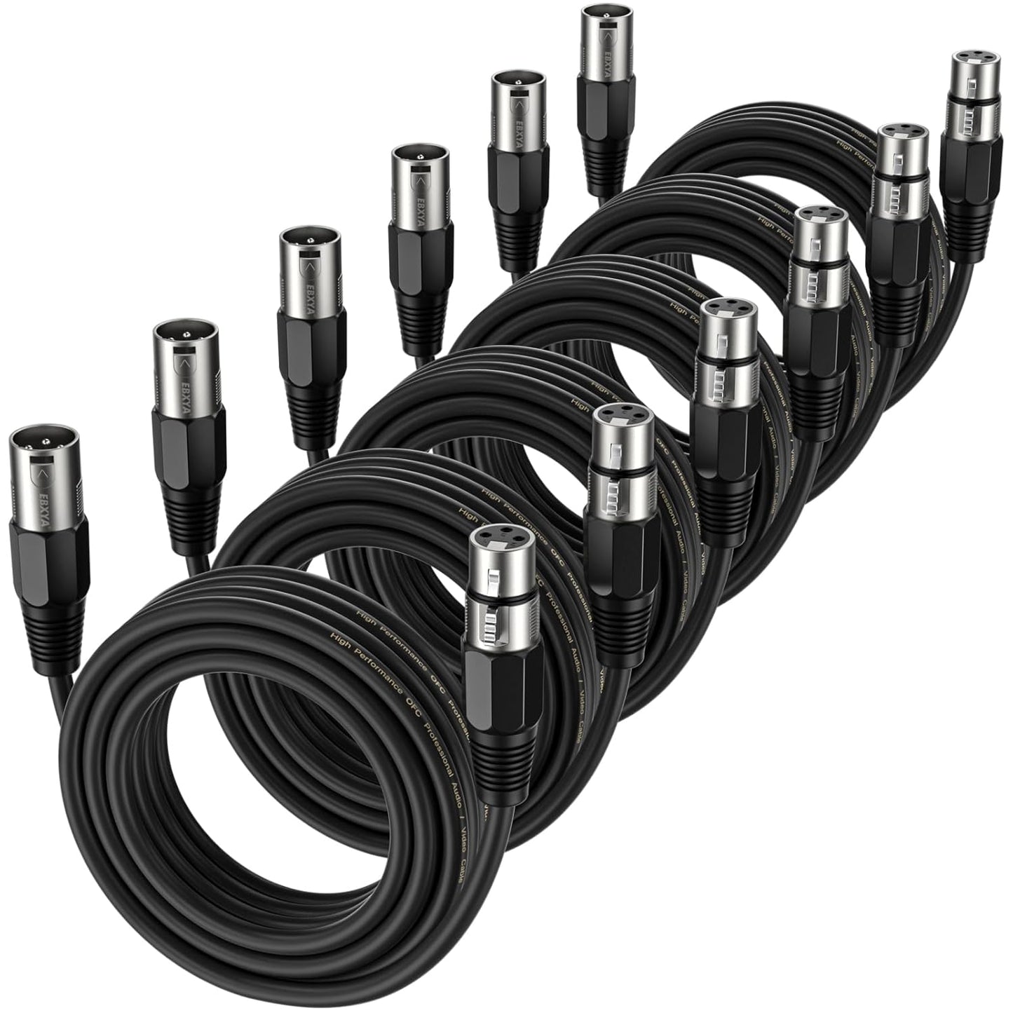 EBXYA XLR Cable 25ft - Balanced Microphone Cable for Sound
