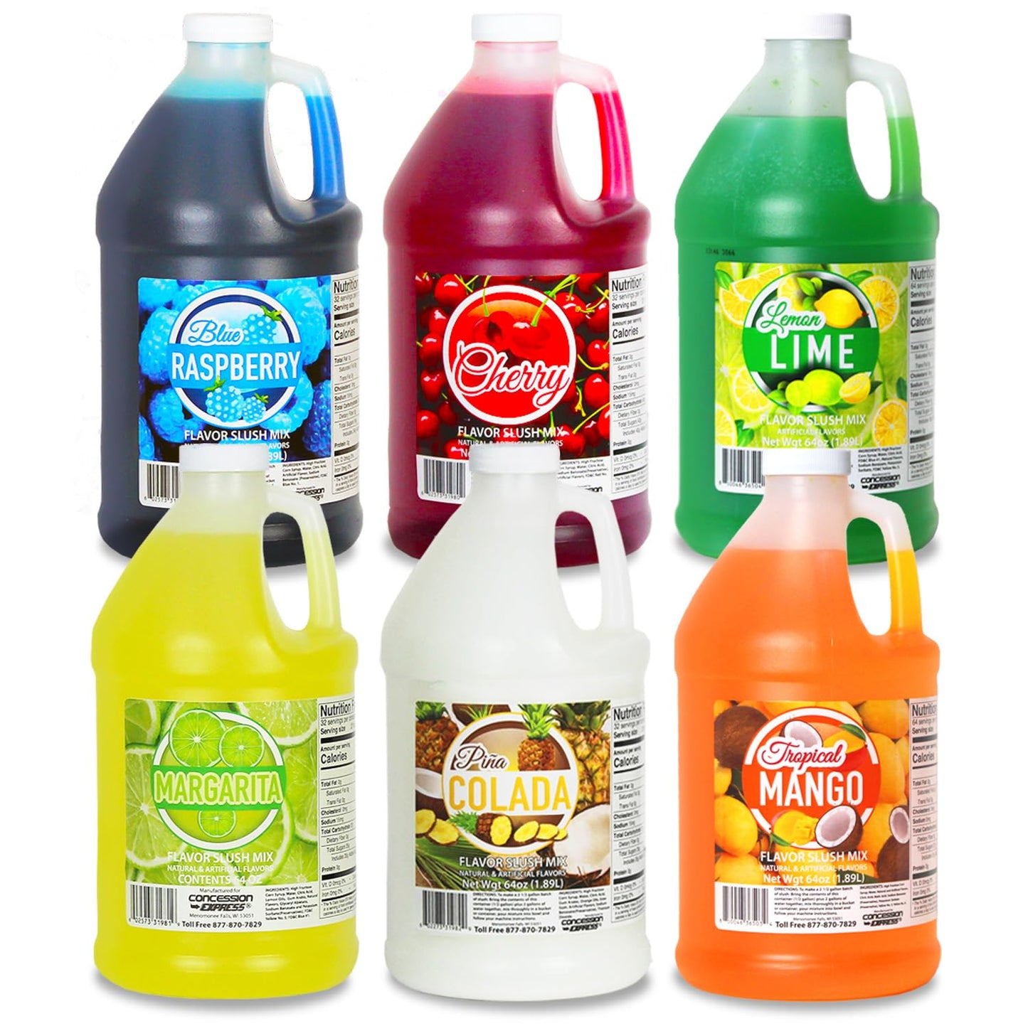 Concession Express Slush Mix Multi-pack for Delicious Flavors