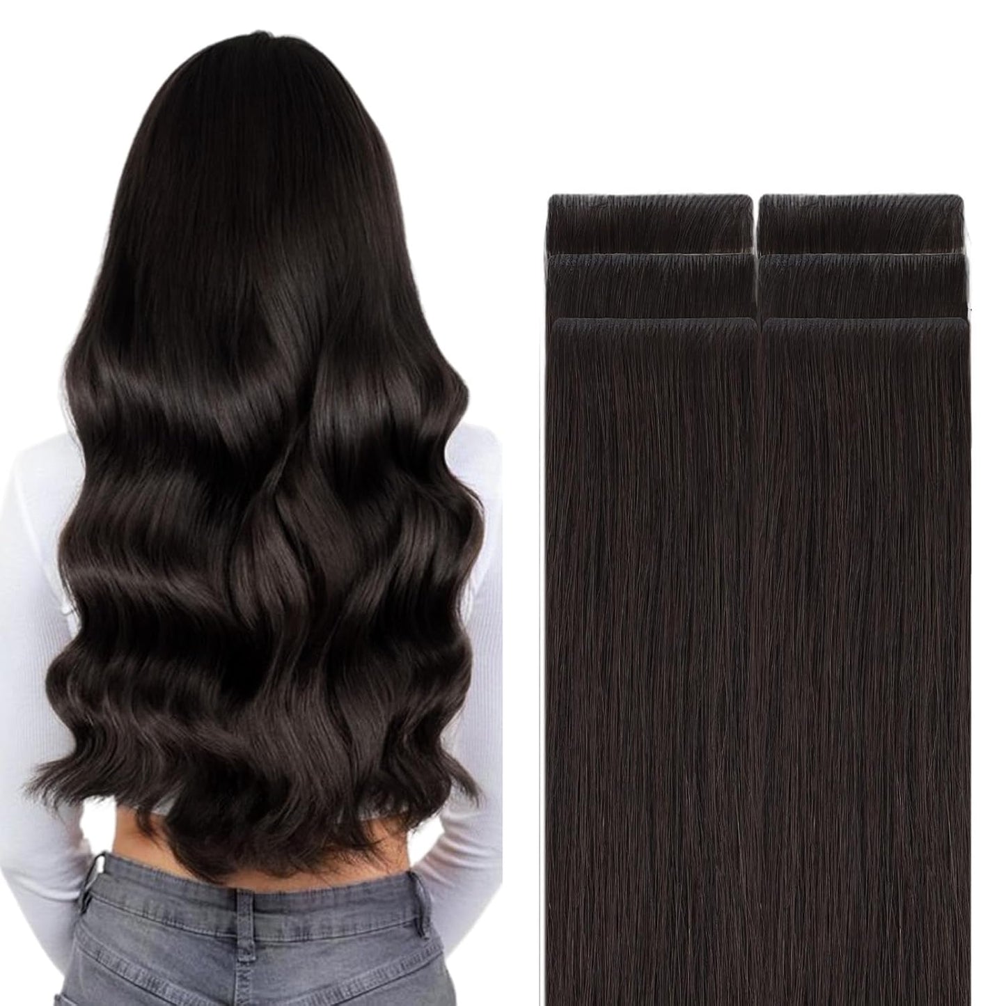 GOO GOO Invisi Edge Tape in Hair Extensions for Natural Look