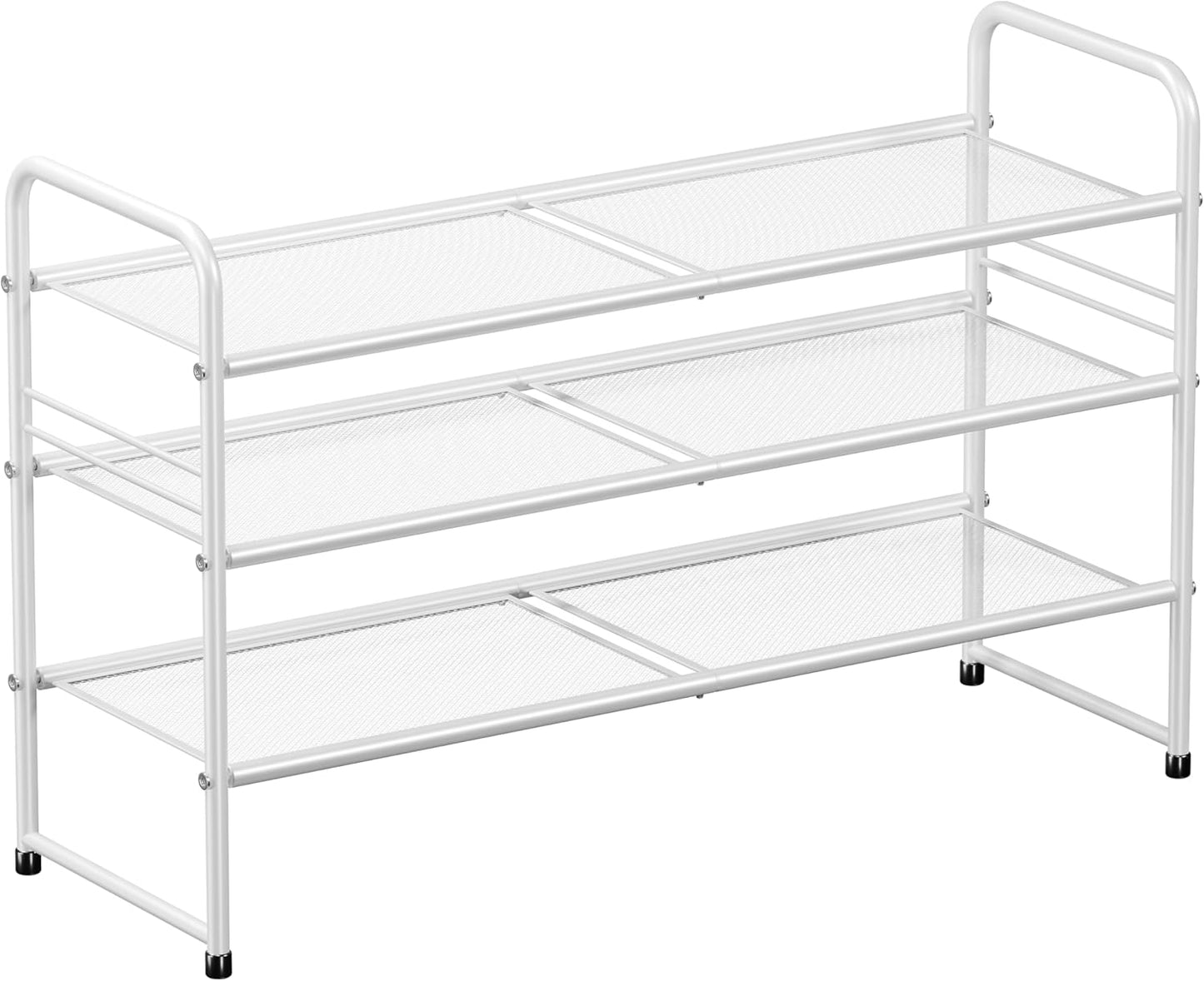 SUFAUY 3-Tier Mesh Shoe Rack for Organized Shoe Storage