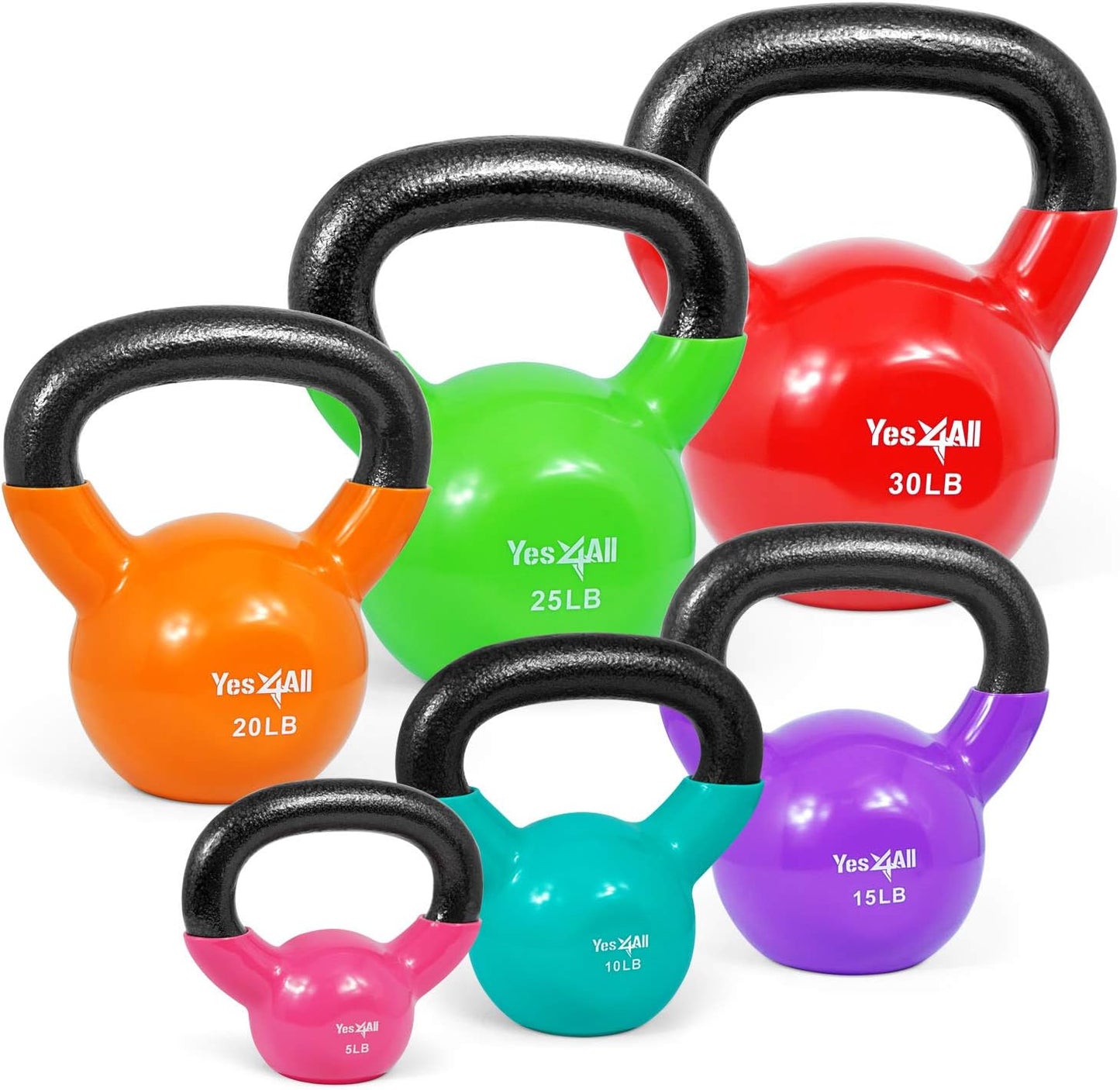 Yes4All Kettlebell Set for Full Body Workout and Strength Training