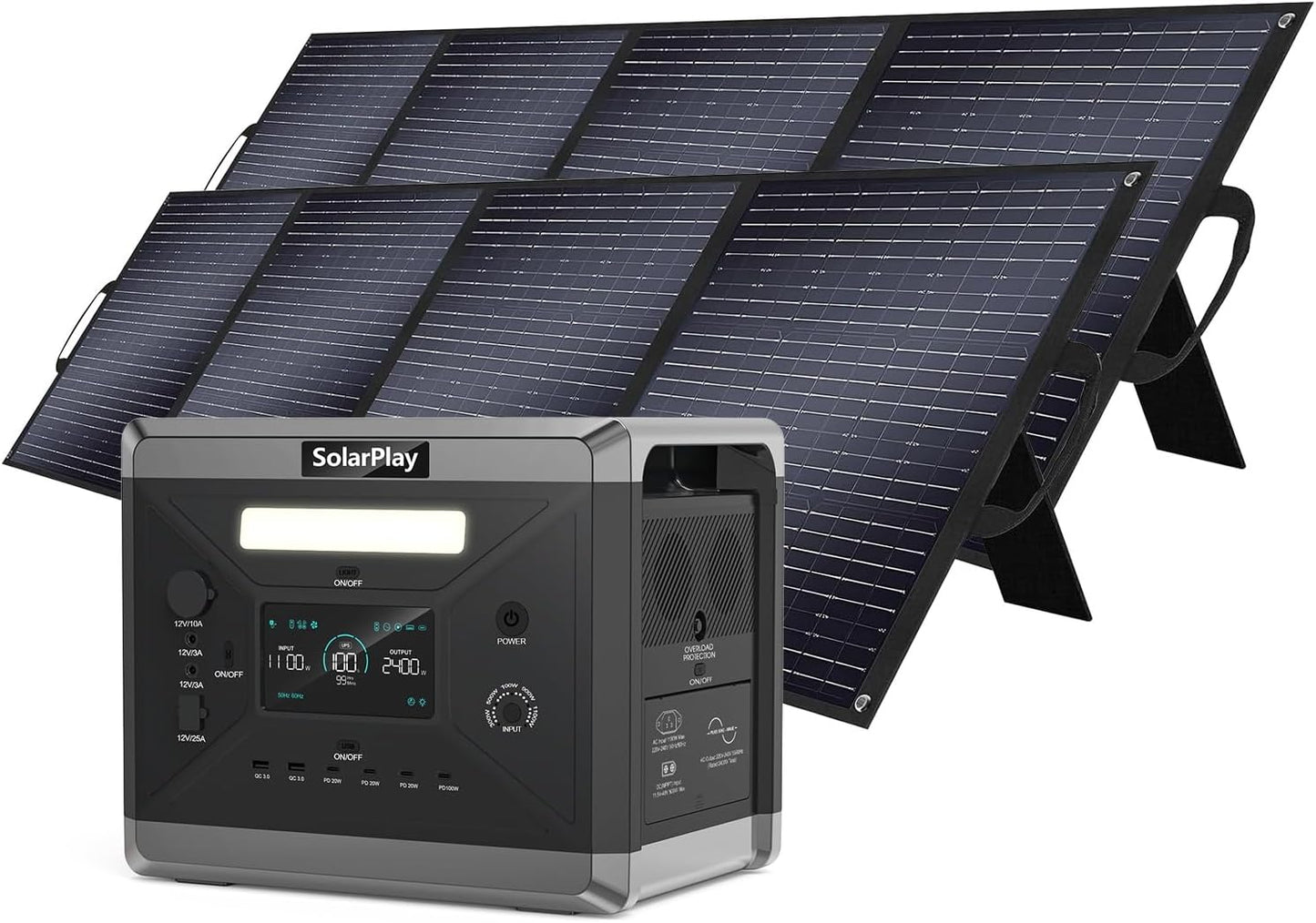 2400W SolarPlay Portable Power: Reliable Home & Outdoor Backup