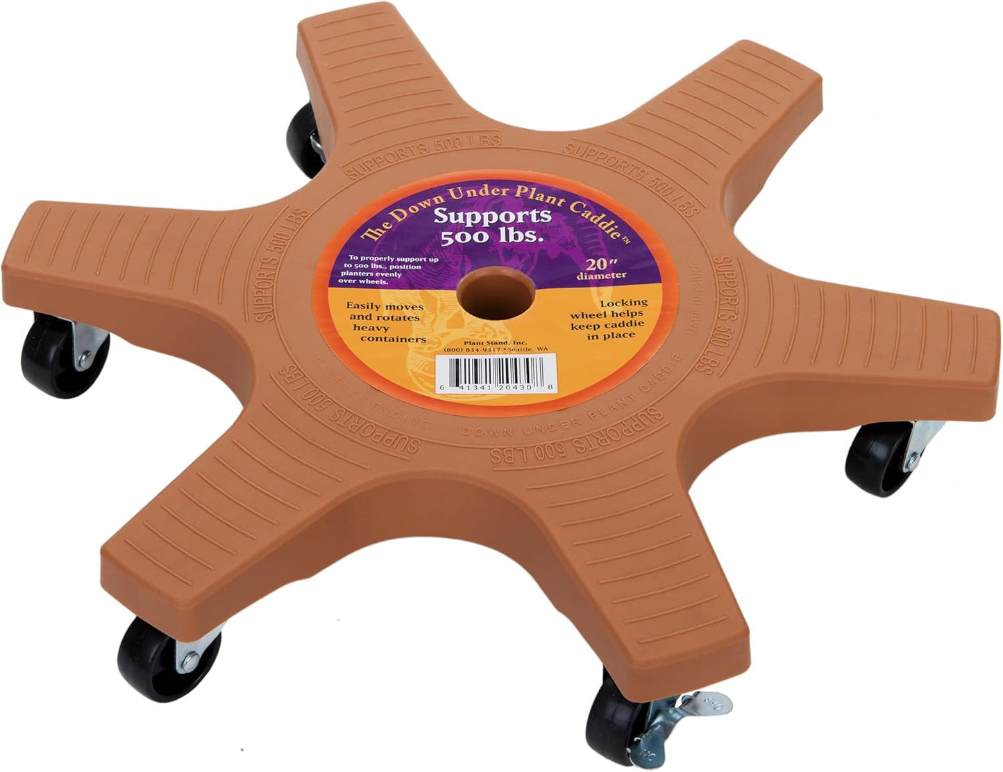 Bosmere 20 Plant Caddie - Heavy-Duty Rolling Plant Stand
