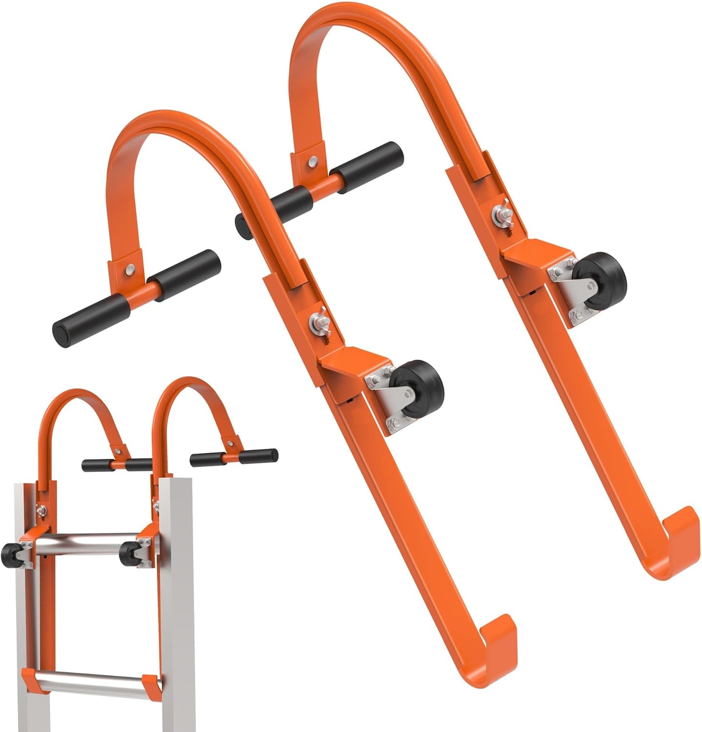 Heavy Duty Ladder Roof Hook with Wheel for Safe Access
