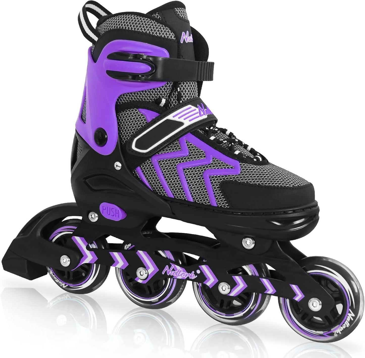 Nattork Adjustable Inline Skates for Beginners and Teens