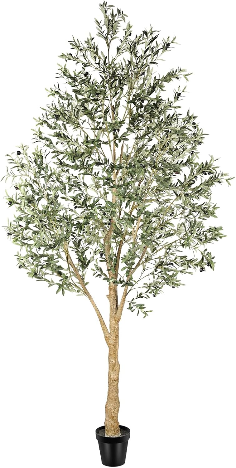 Realead 10 Feet Artificial Olive Tree for Home and Office Decor