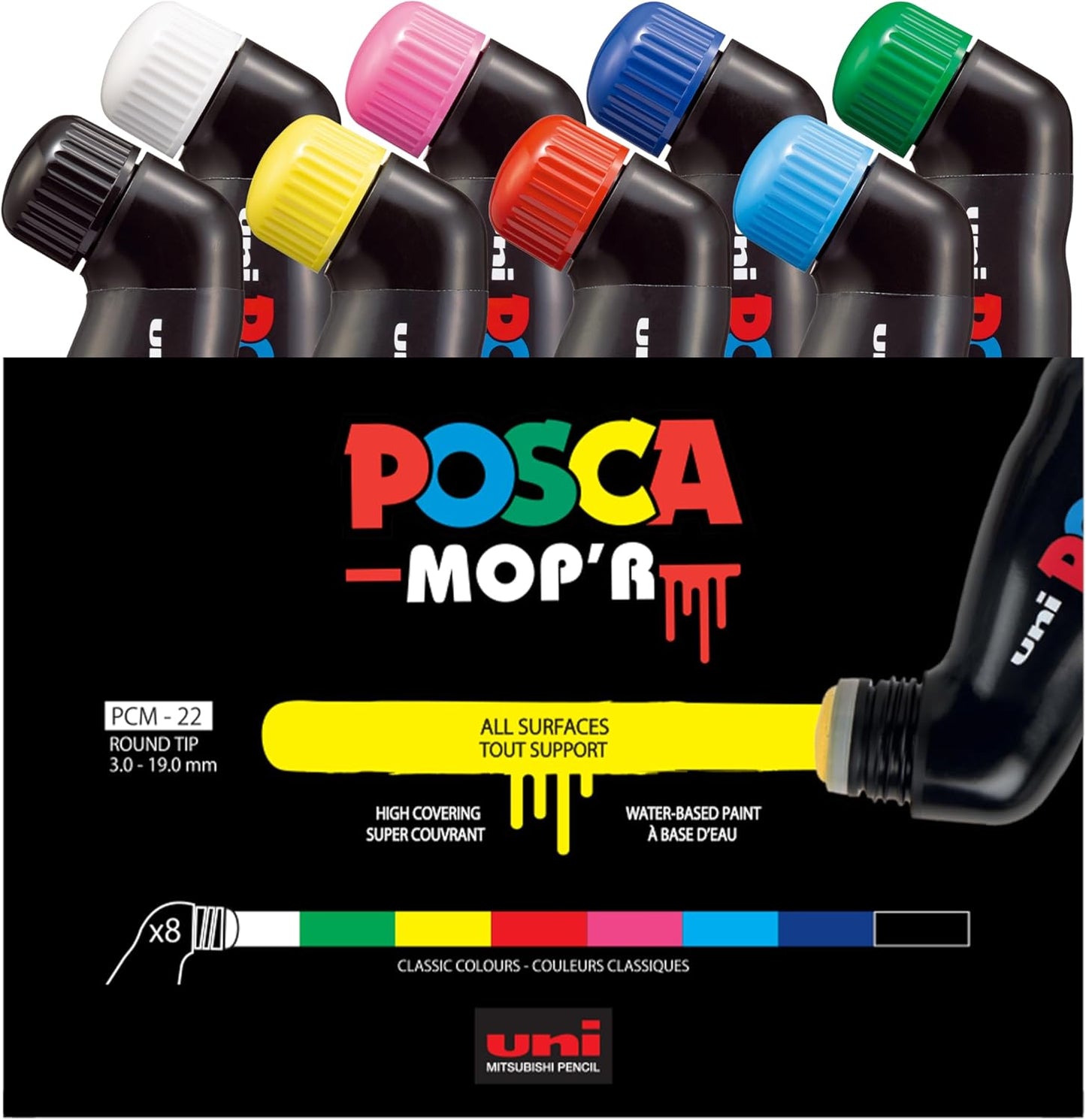 posca uni MOP'R PCM-22 Paint Markers for Creative Projects