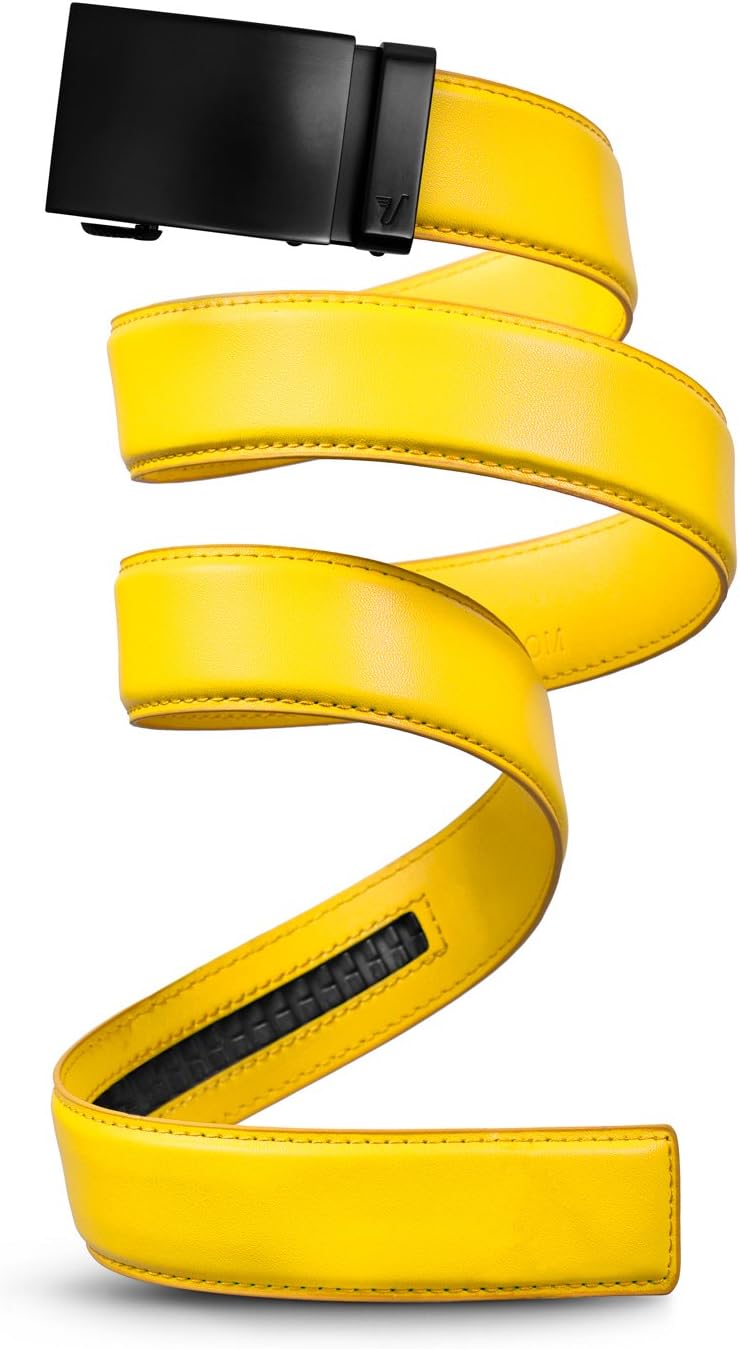 Mission Belt Men's Leather Ratchet Belt for Perfect Fit Every Time