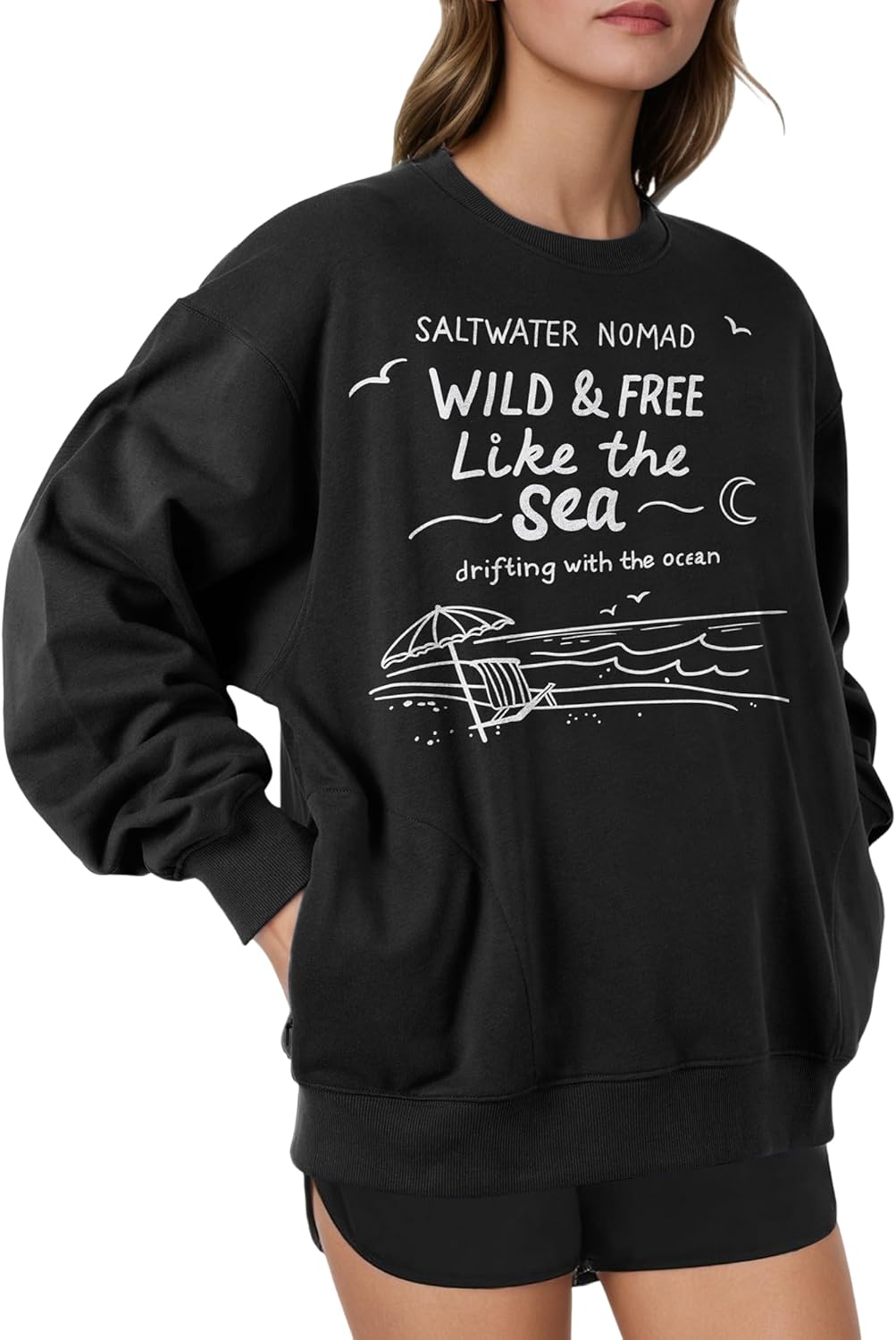 BAVATIMO Oversized Sweatshirt: Fashionably Cozy!