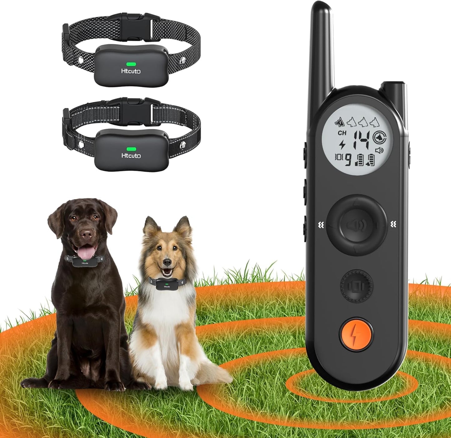 X3 Wireless Dog Fence & Training Collar for 2 Dogs - 3500FT