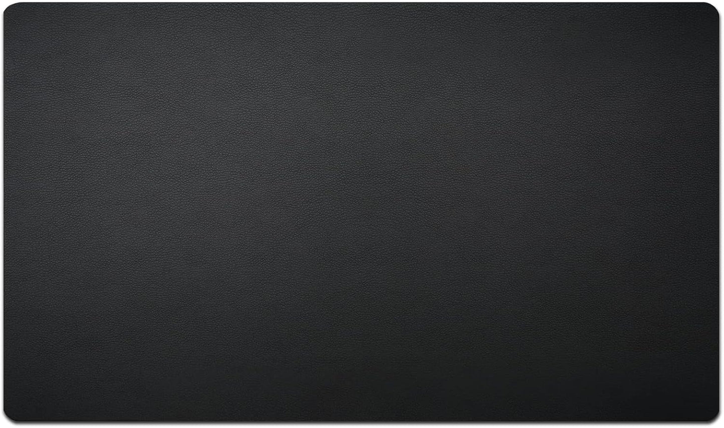 Nekmit Leather Desk Blotter Pad - Non-Slip, Waterproof, Black