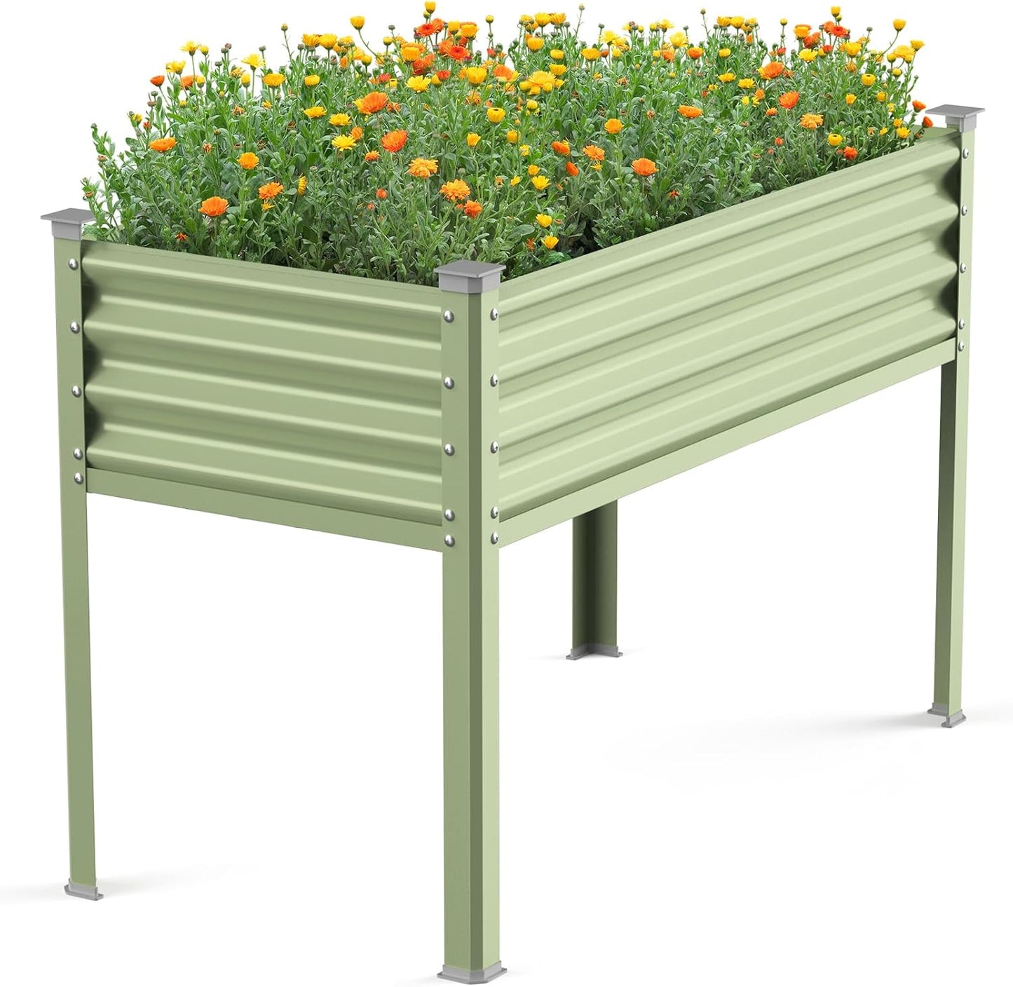 Galvanized Raised Garden Bed with Legs for Easy Planting
