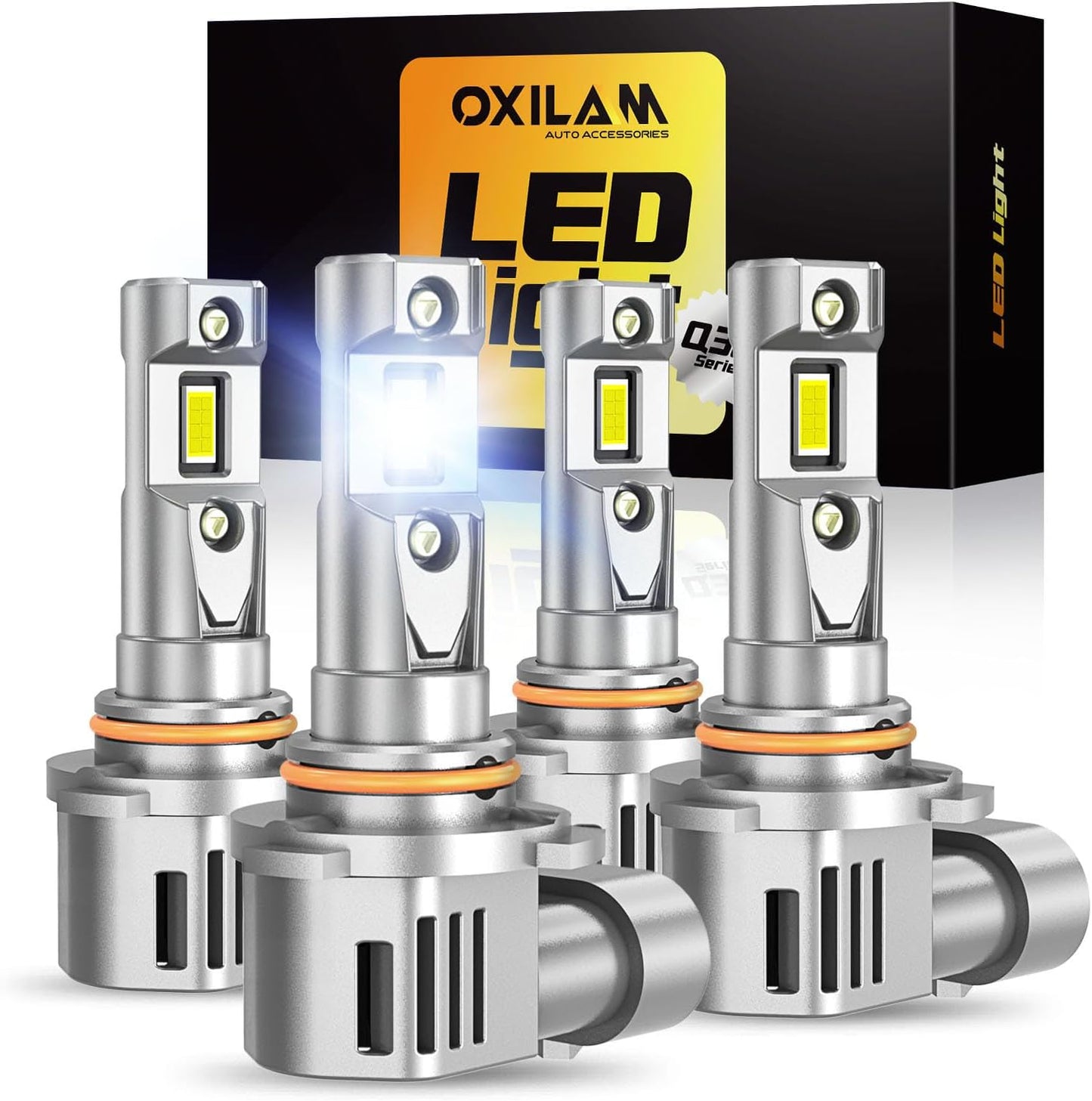 OXILAM 9005 9006 LED Bulb Combo: Ultra-Bright 80000LM Lighting
