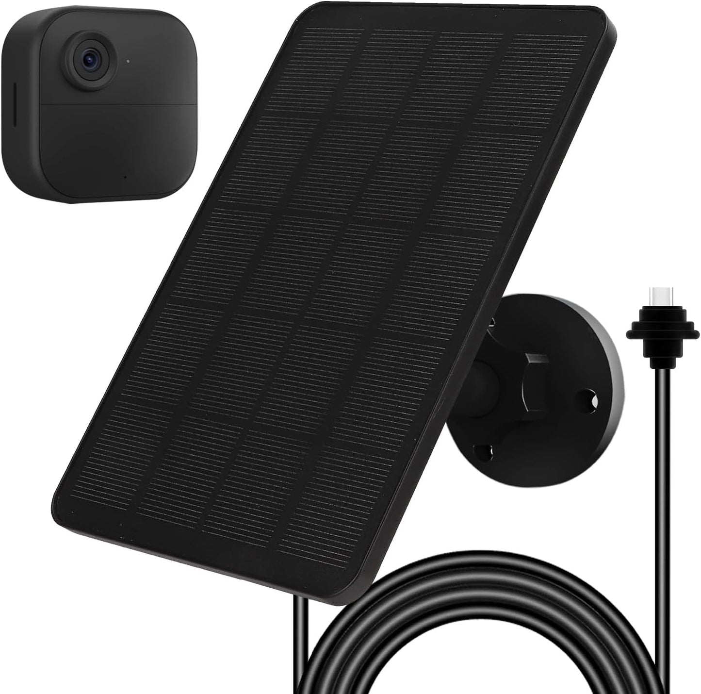 EverExceed Solar Panel - 4W Power, 13.12Ft Cable, Adjustable Mount