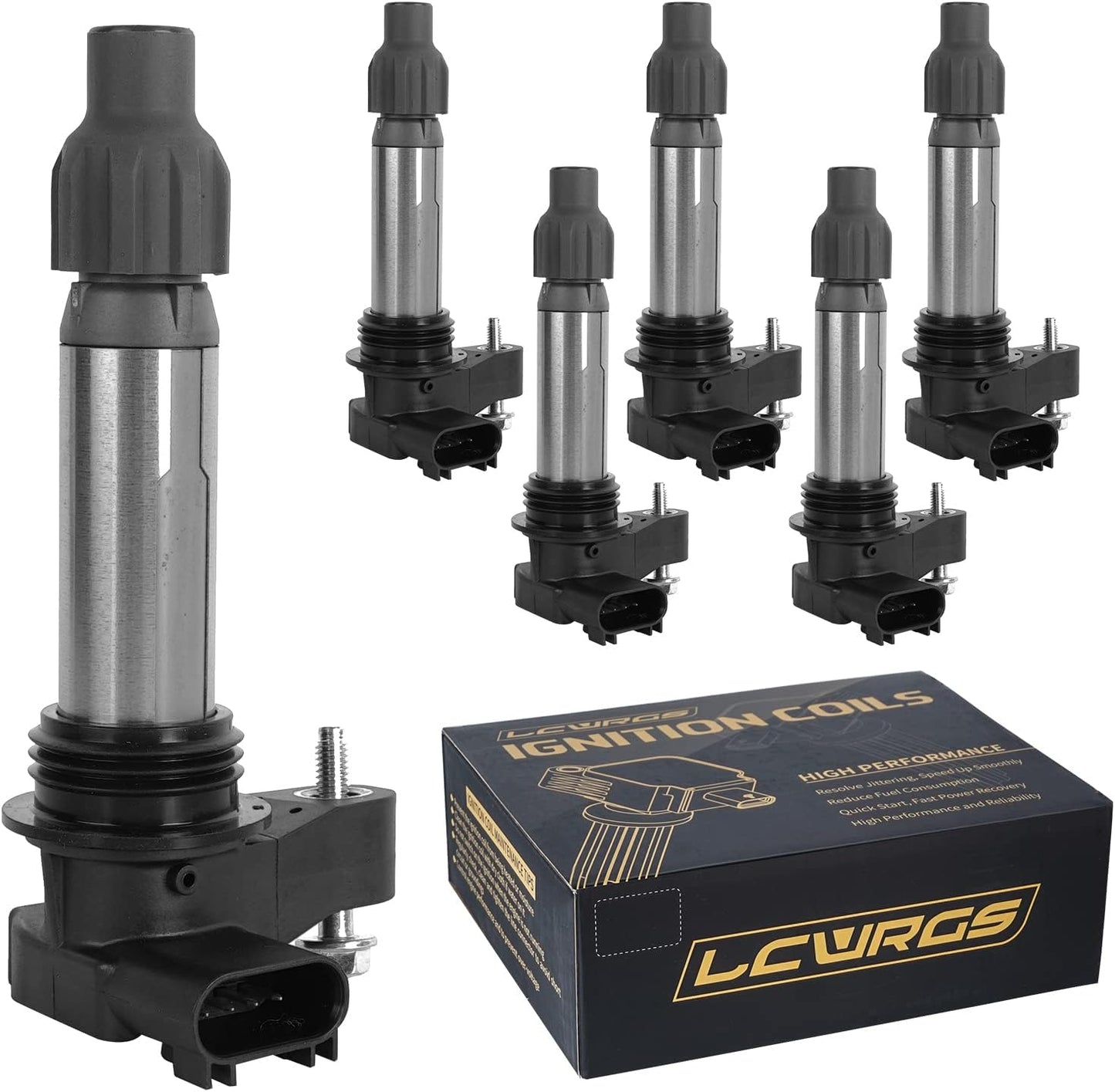 Set of 6 Ignition Coils for Buick Enclave GMC Acadia Terrain