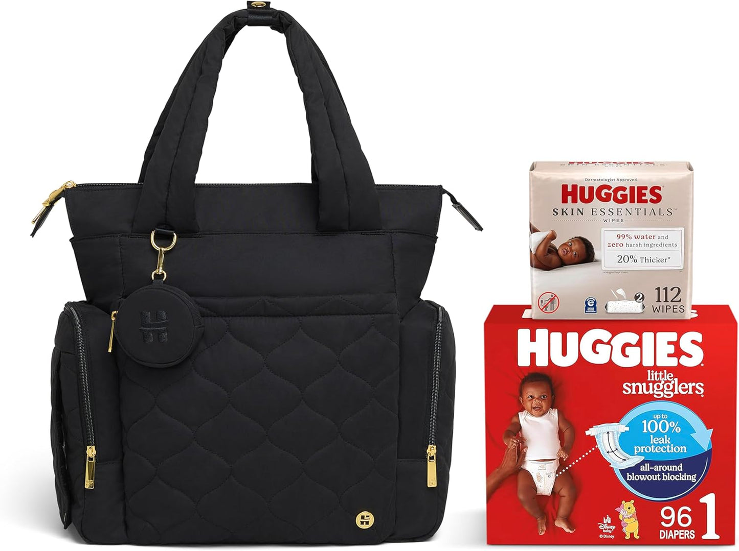 HUGGIES Cozy Hugpack Tote Diaper Bag for Busy Parents