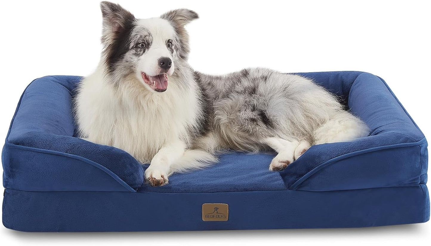 Orthopedic Dog Bed with Waterproof Cover for Large Dogs