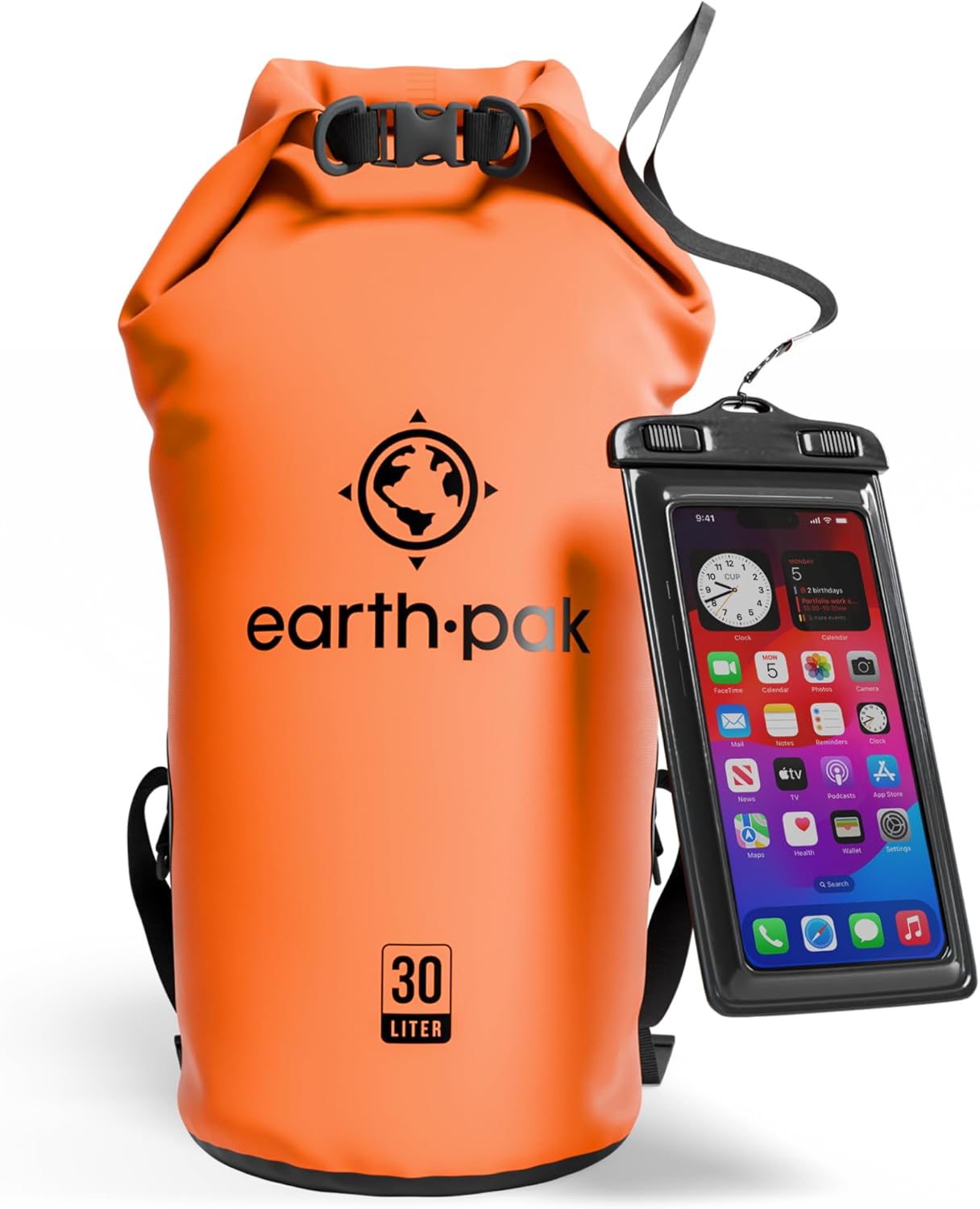 Earth Pak Waterproof Dry Bag - Reliable Roll Top Backpack Sack