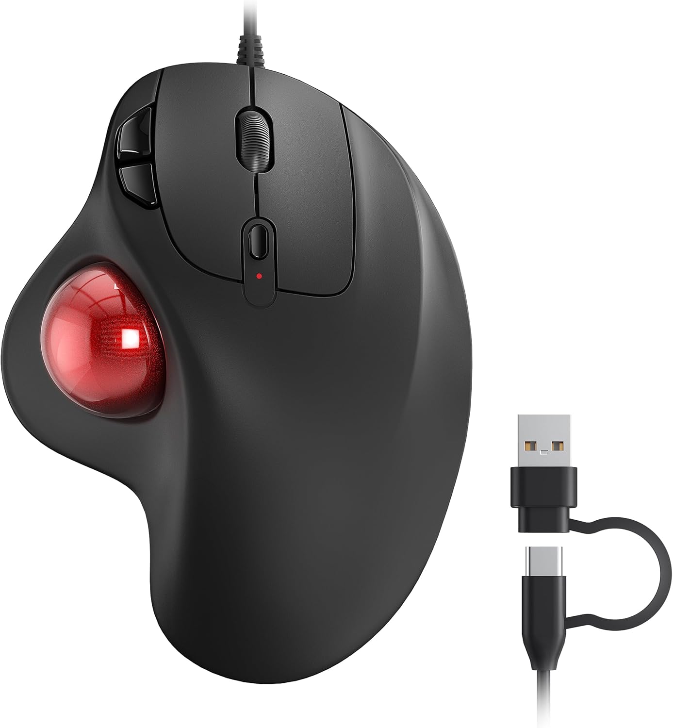 Nulea Ergonomic Wired Trackball Mouse - Precise Control