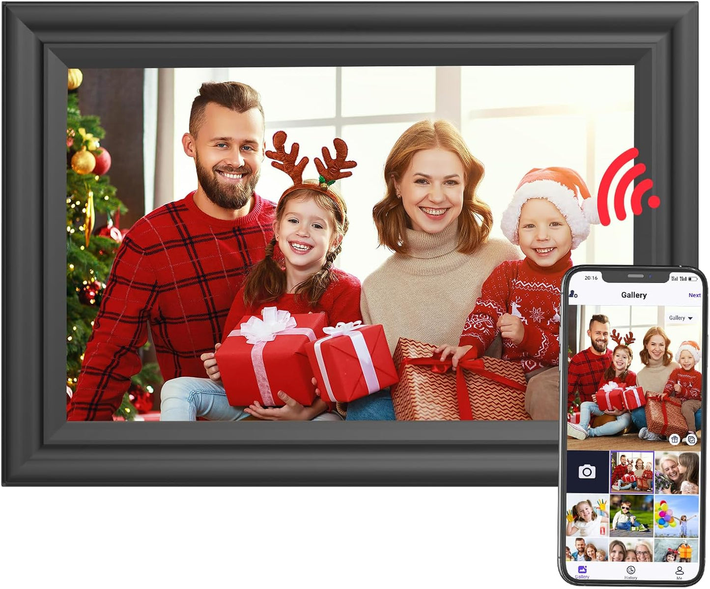 Digital Picture Frame 10.1 Inch with Touch Screen and WiFi