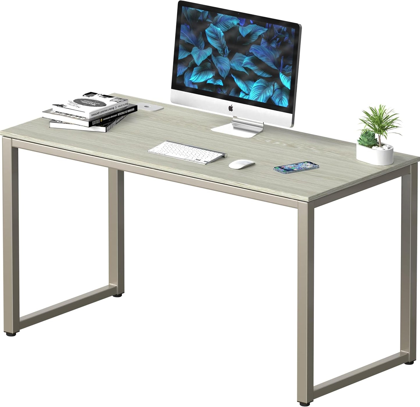 Spacious 48-Inch Maple Office Desk by SHW