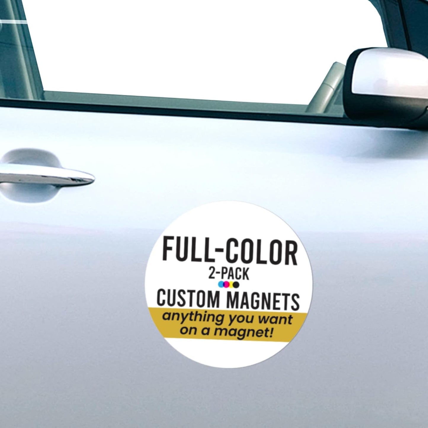 Custom 12 Inch Round Car Magnets for Personal and Business Use