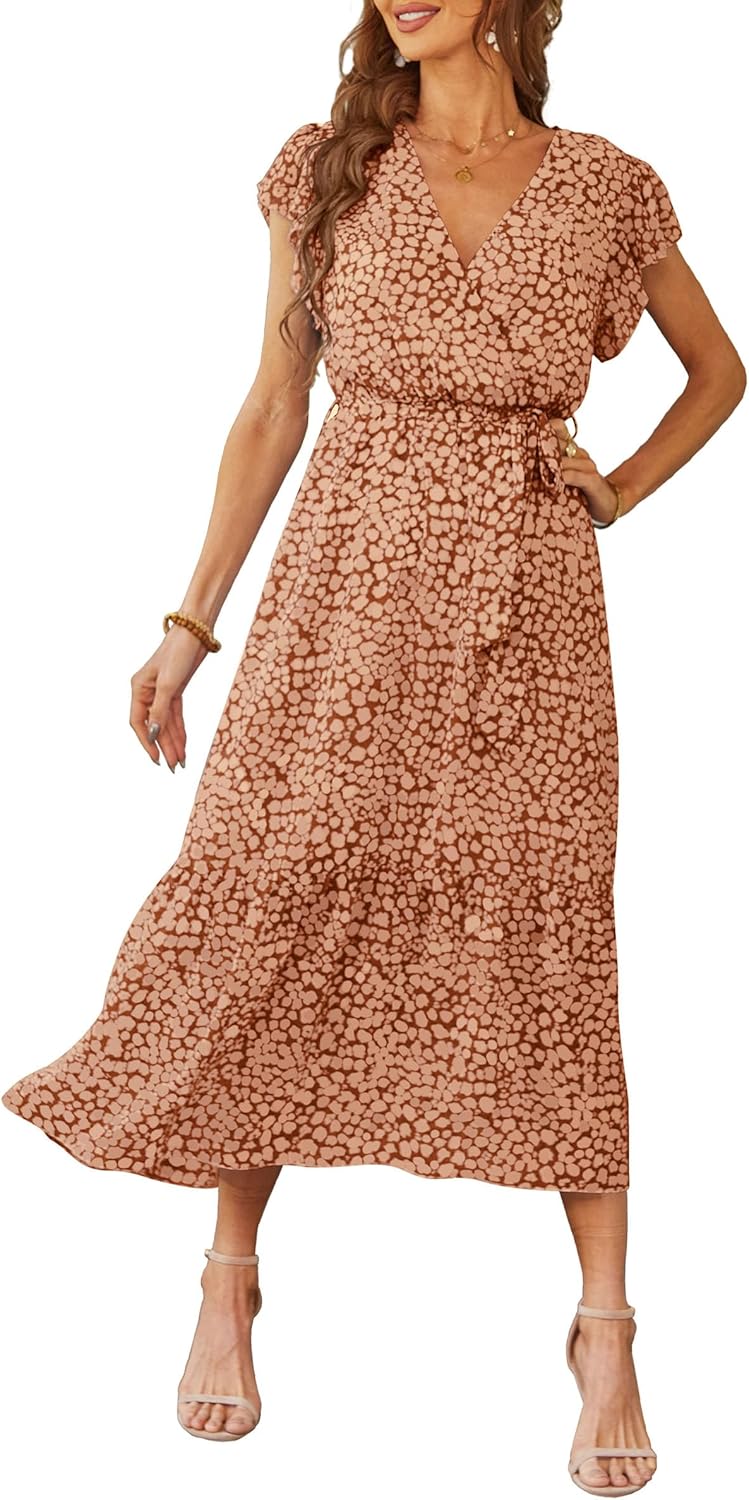 PRETTYGARDEN Women's Summer Floral Boho Maxi Dress for All Occasions
