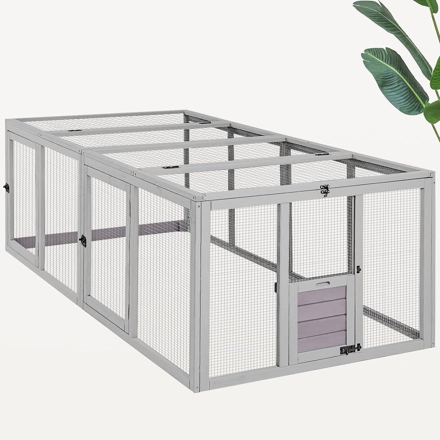 Large Chicken Coop Run Extension for Chicks and Ducks - Durable
