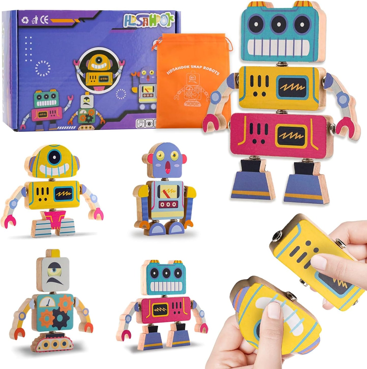 STEM Robot Building Blocks for Kids, Educational Toy