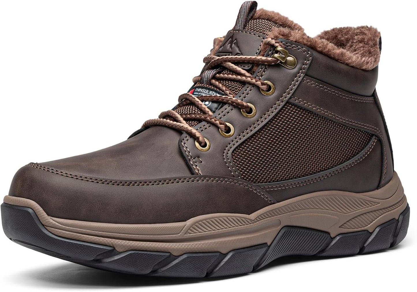 NORTIV 8 Men's Waterproof Winter Snow Boots for Hiking & Casual