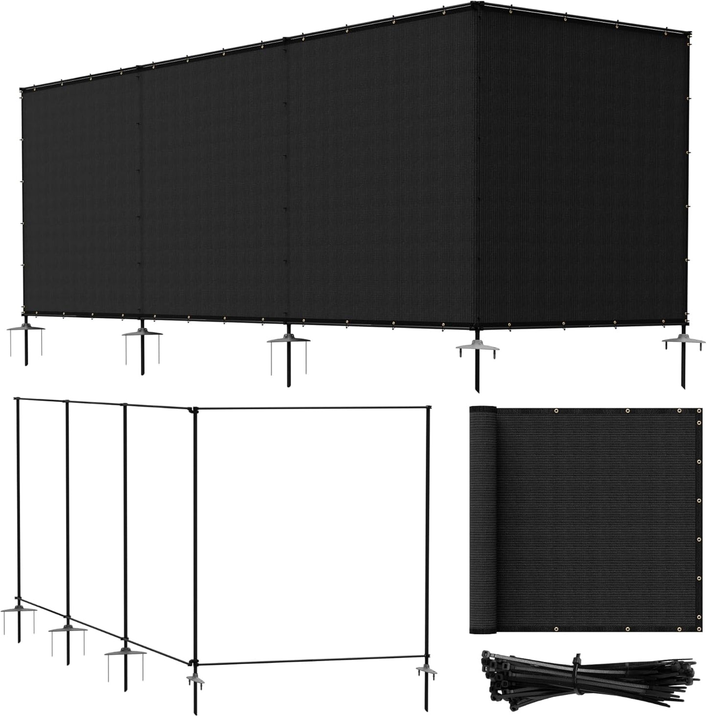 5ftx24ft Outdoor Privacy Screen for Dog Fencing and Patios