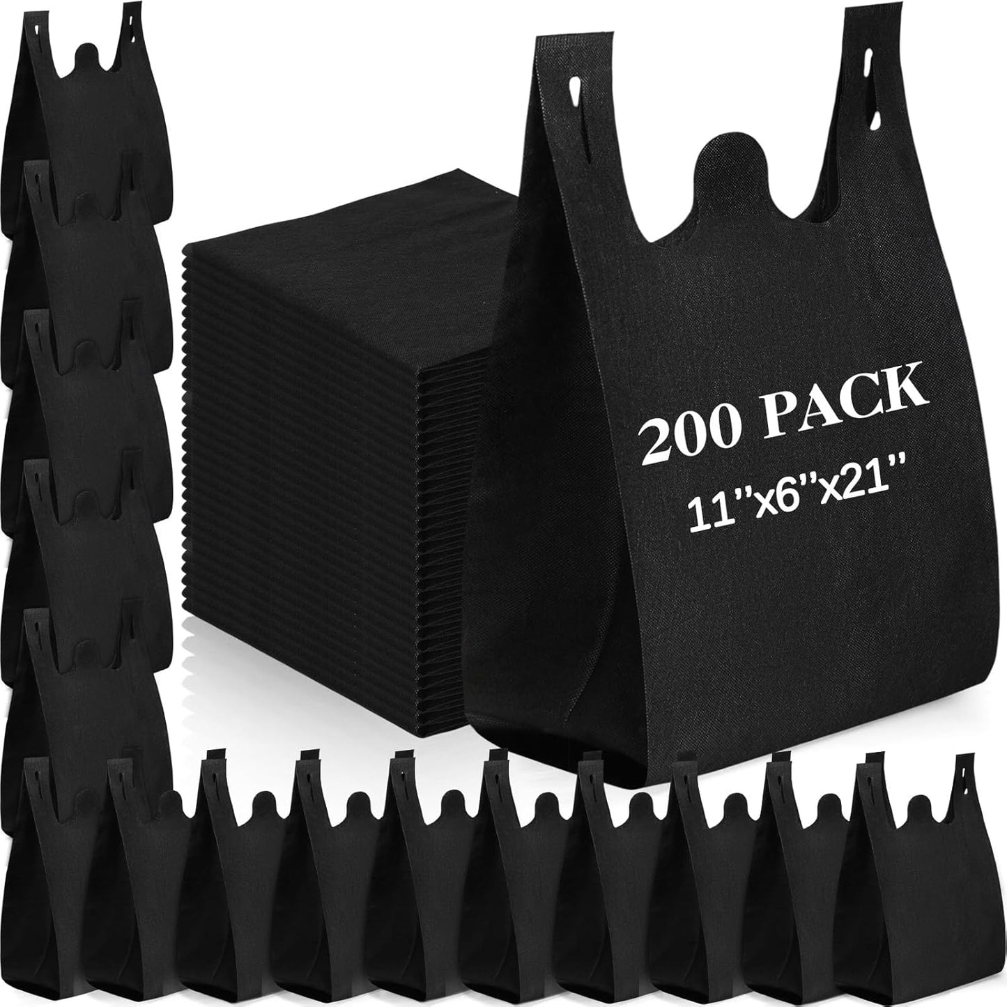 Windyun Large Grocery T-shirt Bags for All Your Shopping Needs