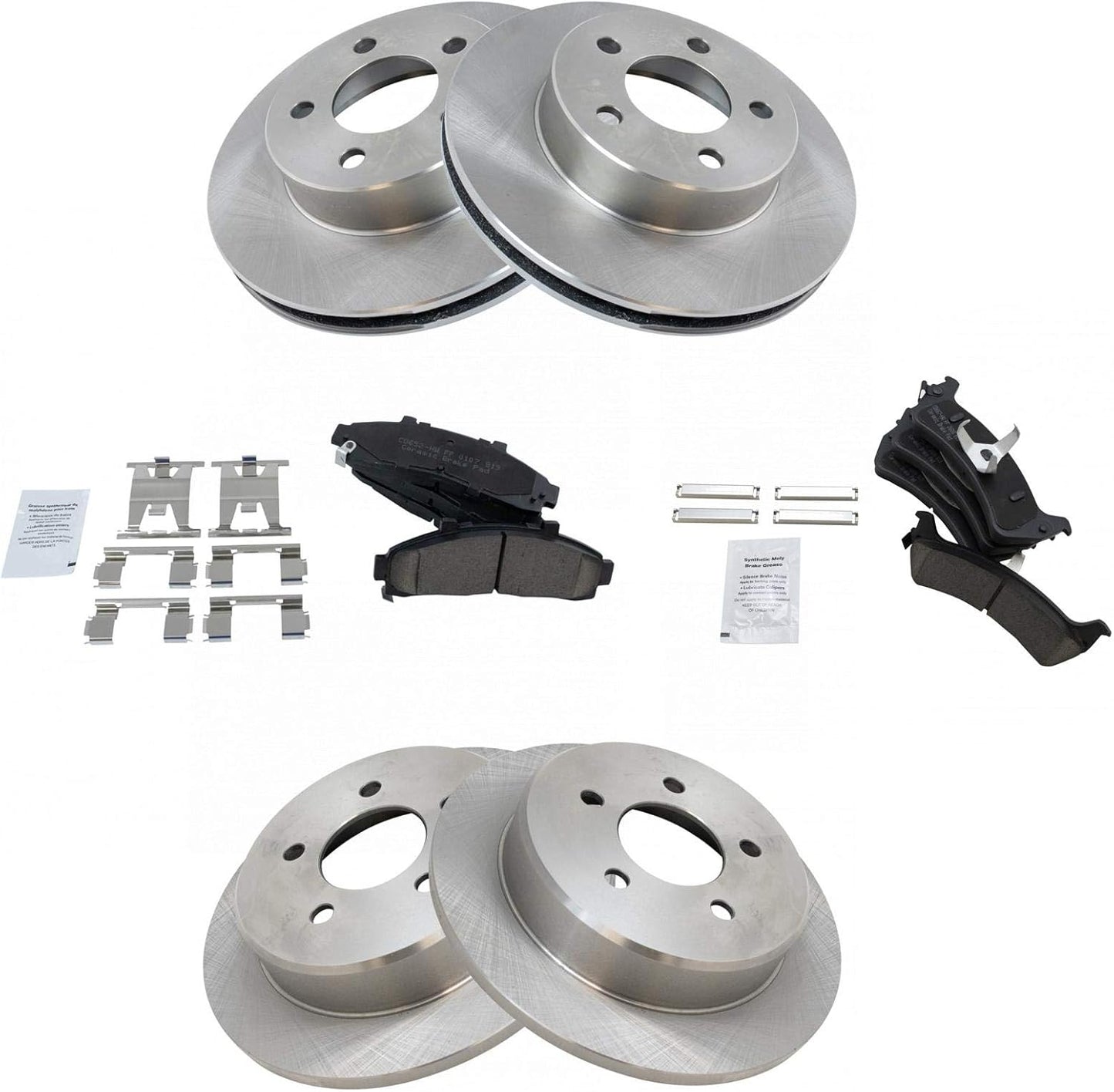 TRQ Brake Pad & Rotor Kit for 1995-2001 Ford Explorer Vehicles