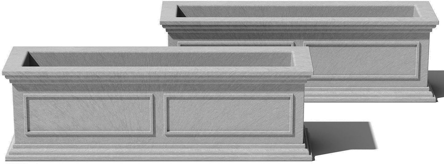 Veradek Brixton Window Box Plastic Planter for Outdoor Use