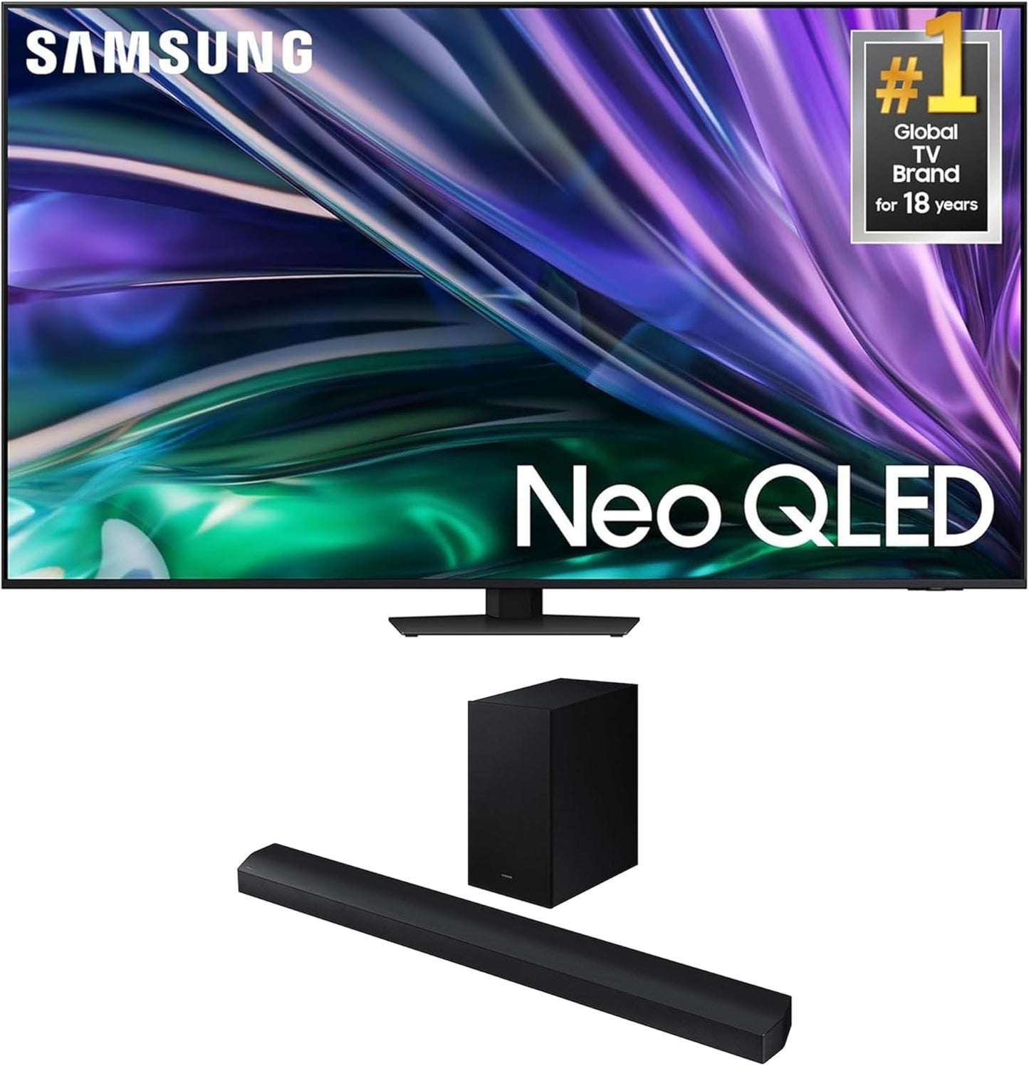 Immerse in Cinematic Bliss: Samsung 65 Neo QLED + Dolby Atmos Soundbar