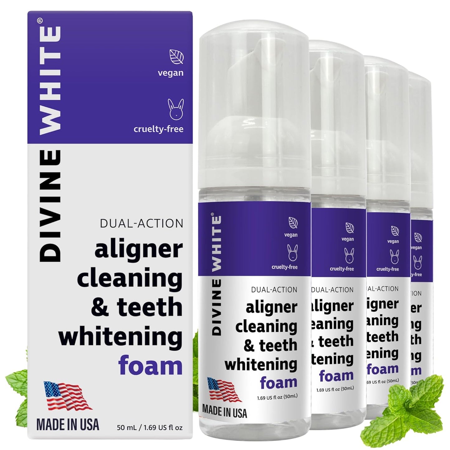 2 in 1 Aligner Cleaning and Teeth Whitening Foam for Oral Care