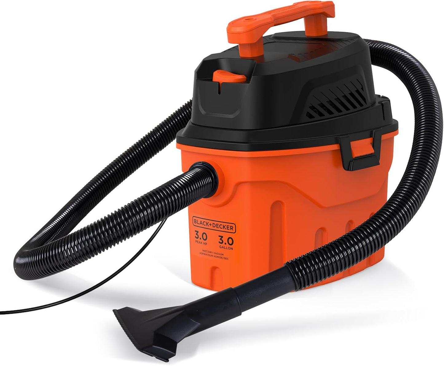 BLACK+DECKER 3 Gallon Wet and Dry Shop Vacuum for Home Use