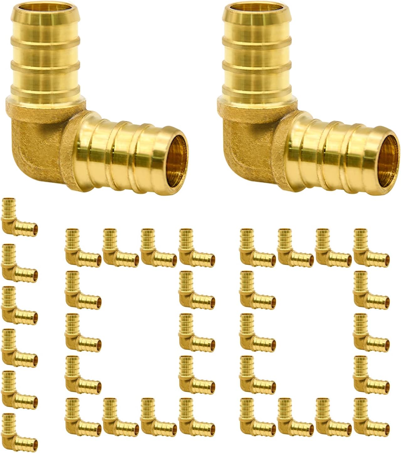 100 Pack 1/2 PEX Fittings for Easy Plumbing Connections