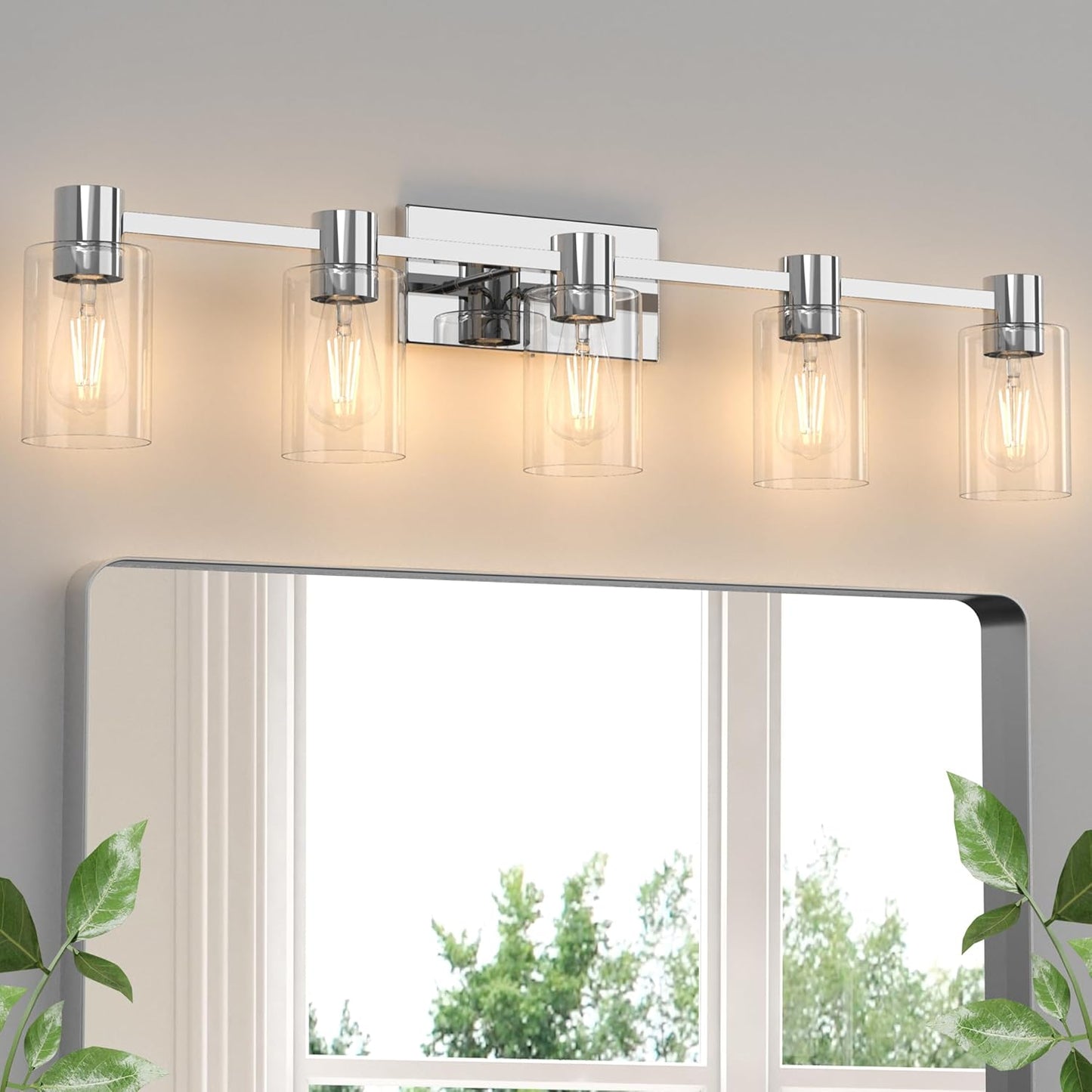 5-Light Modern Vanity Light Fixtures for a Stylish Bathroom