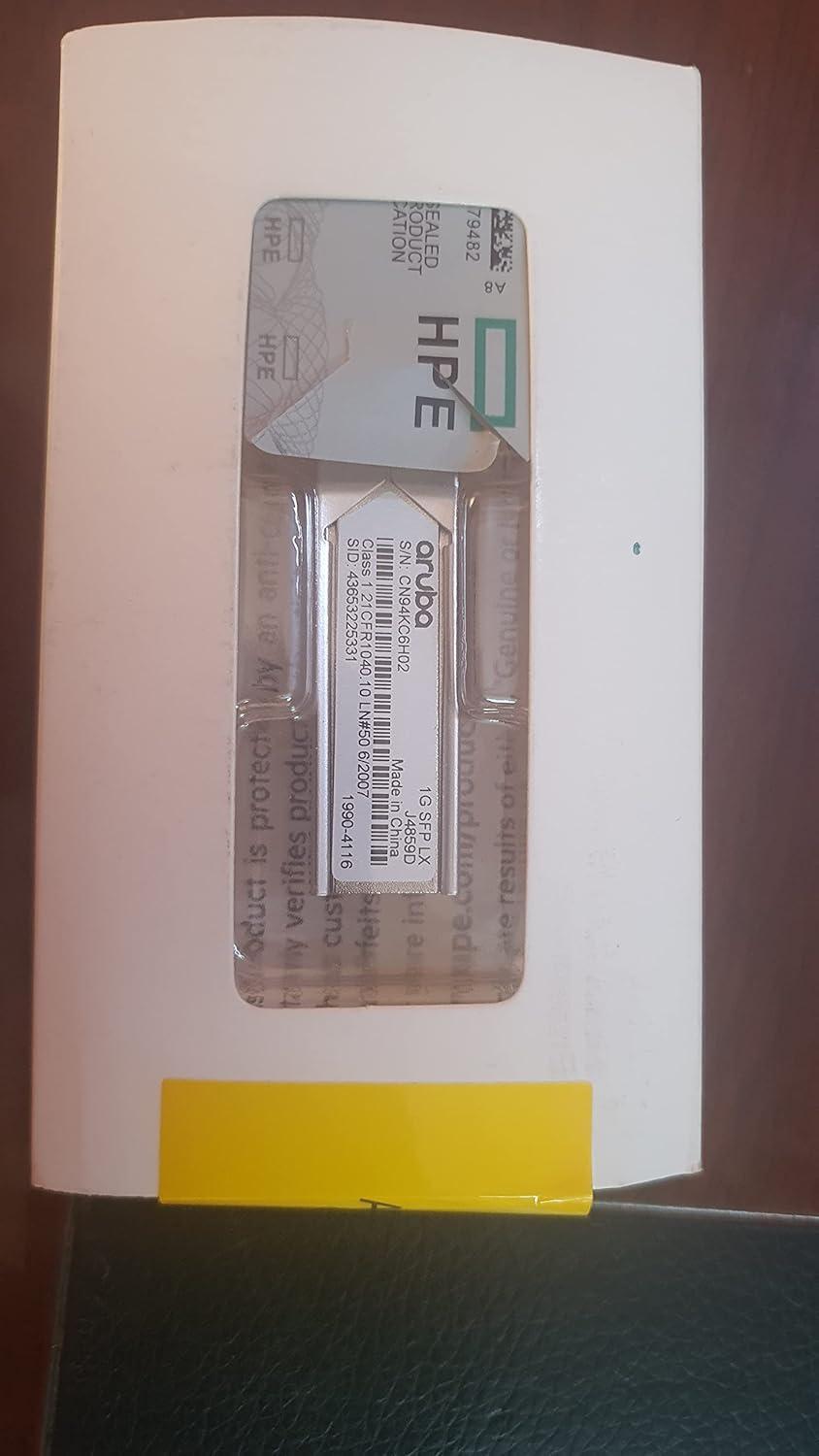 HP J4859D Aruba SFP Transceiver Module for GigE Connectivity
