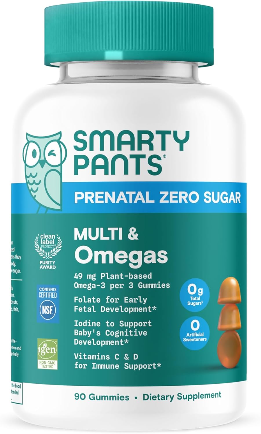 SmartyPants Zero Sugar Prenatal Multivitamin Gummies Review