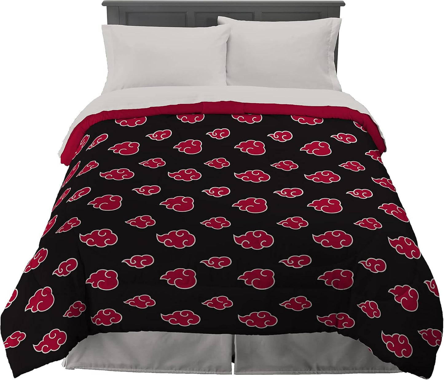 Naruto Anime Akatsuki Pattern Bedding Soft Microfiber Comforter